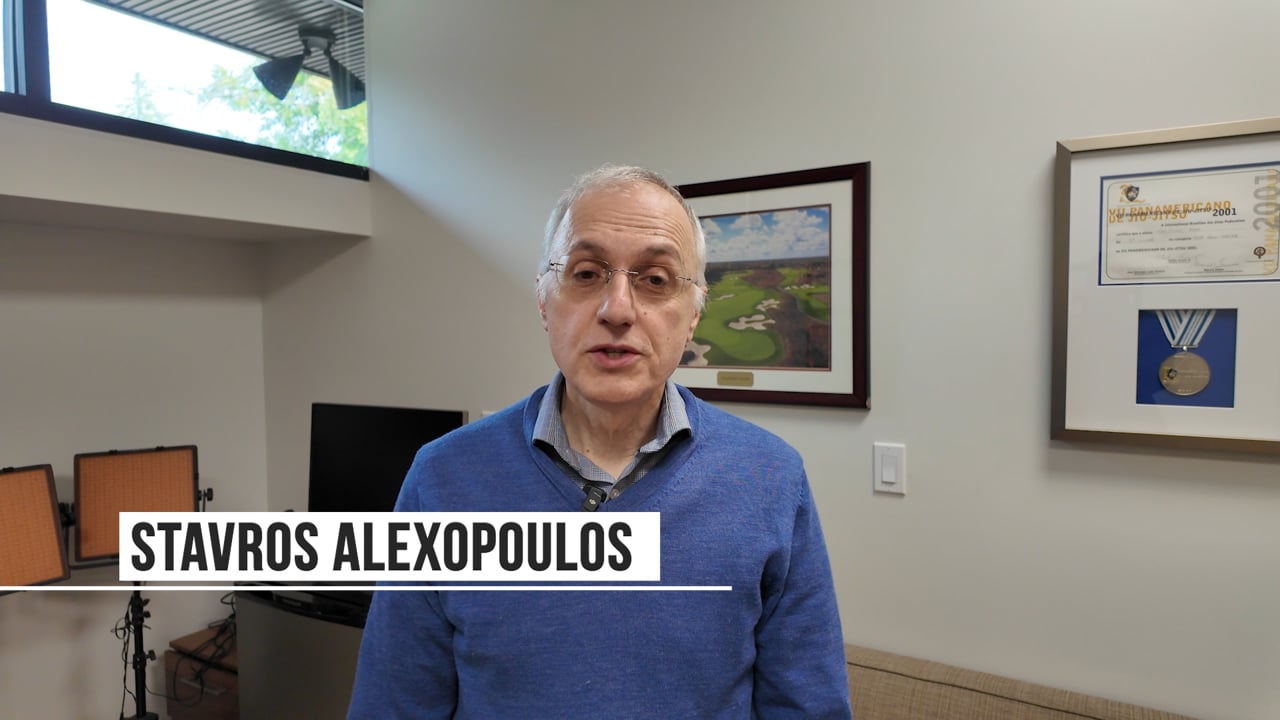 Dr. Stavros Alexopoulos, video testimonial