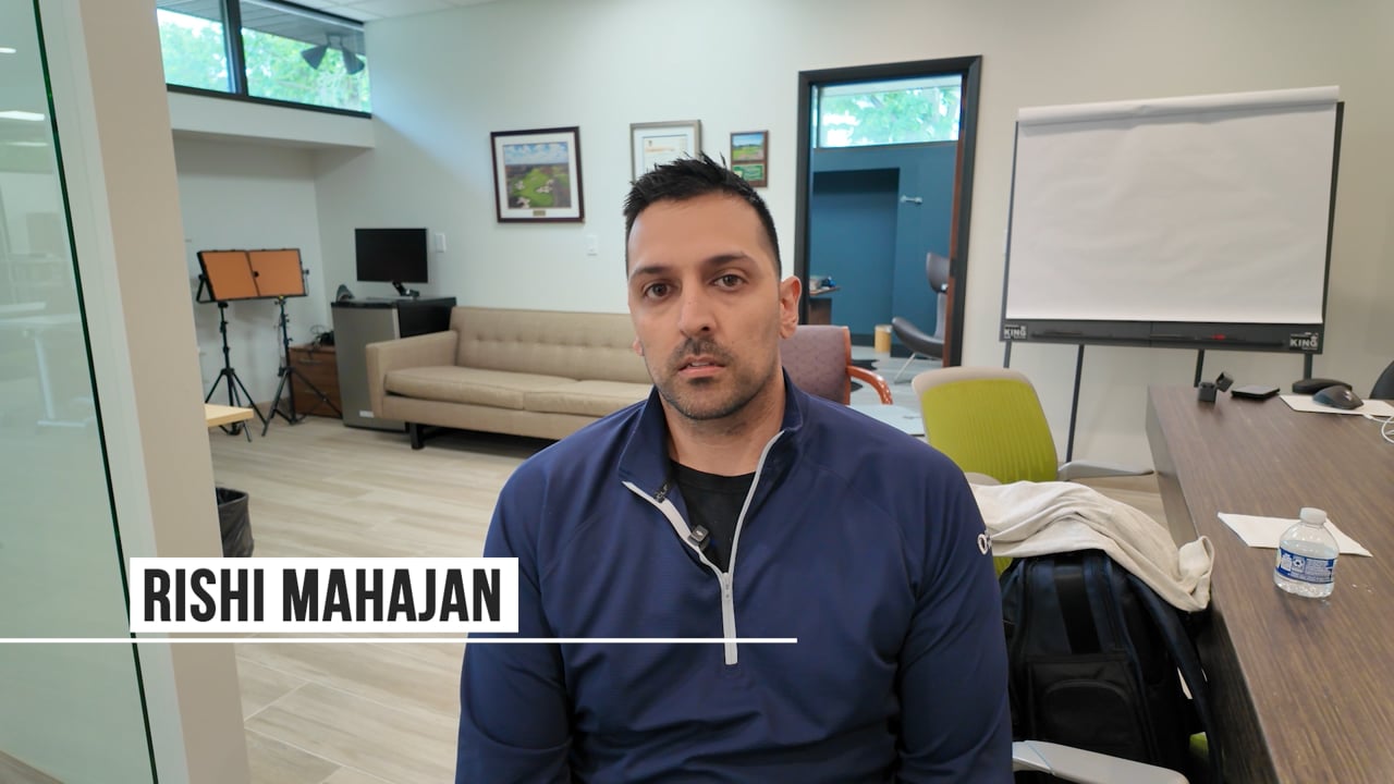Dr. Rishi Mahajan, video testimonial