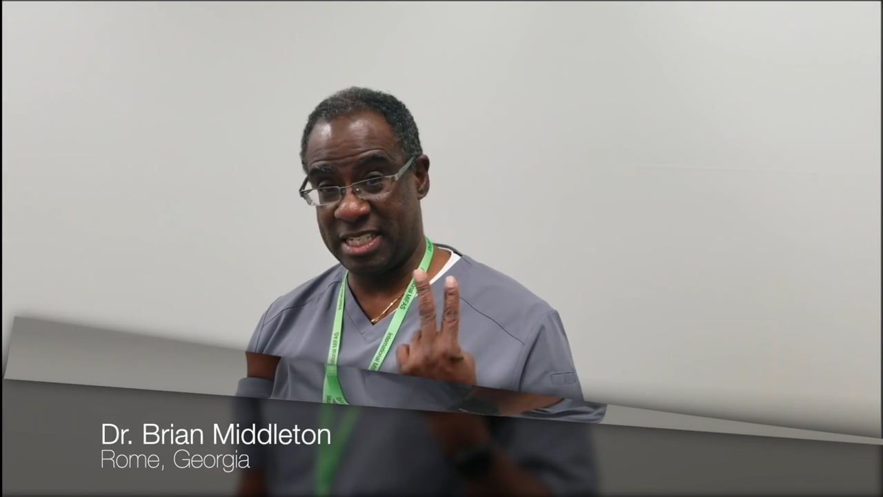 Dr. Brian Middleton, video testimonial