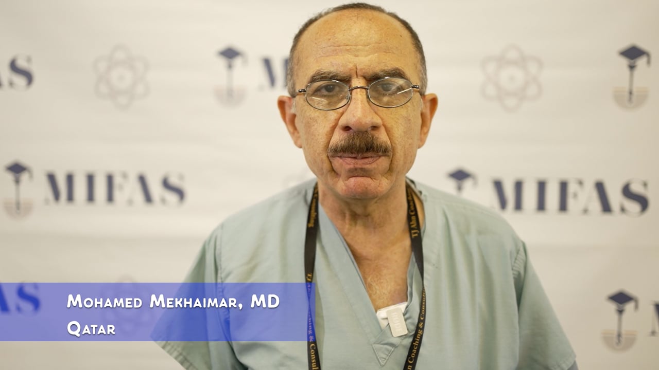 Dr. Mohamed Mekhaimar, video testimonial