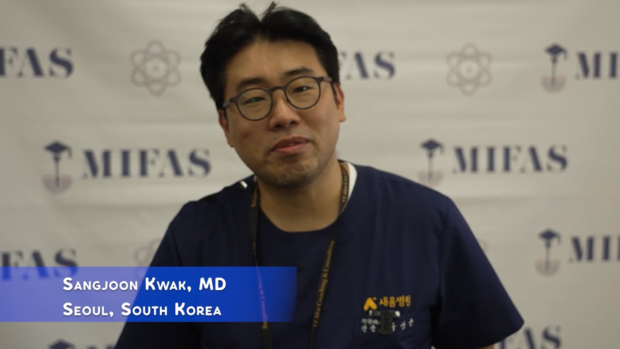 Dr. Sangjoon Kwak, video testimonial